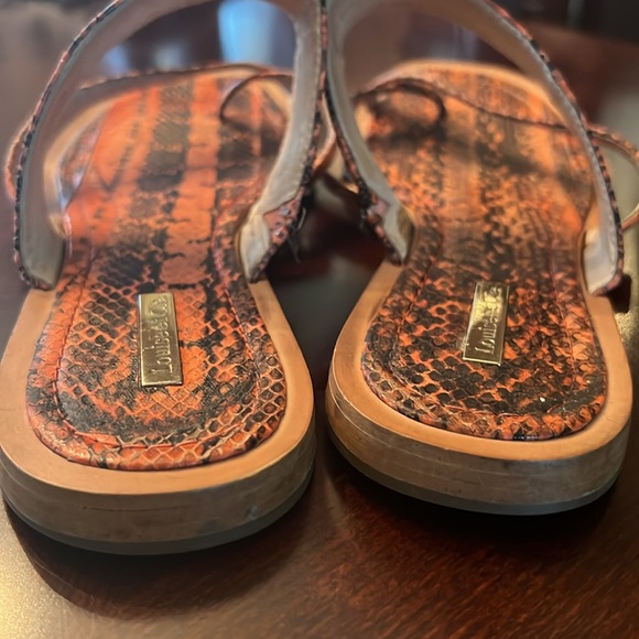 Louise et Cie Women’s slip on sandal animal print  leather size 8.5 - Picture 11 of 17